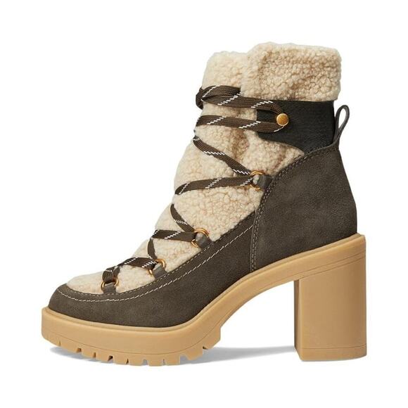 Dolce Vita Celtic Boots Block Heel Olive NEW 7..5 US - Picture 3 of 5